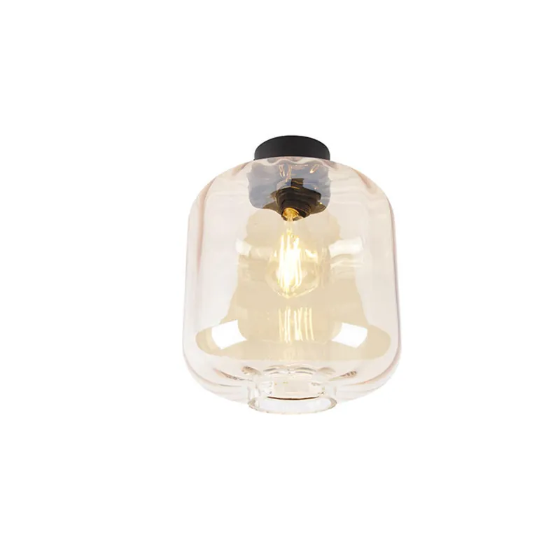 Must-Have Qazqa plafondlamp qara beige e27