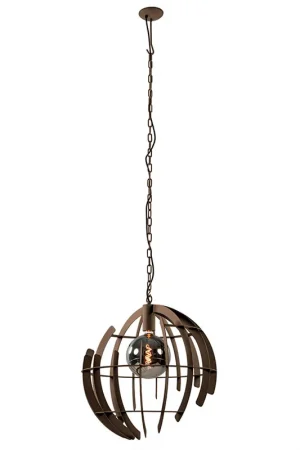 Ztahl open structuur hanglamp Terra Ø60 in platinum kleur Veilige Betaling
