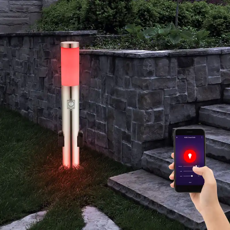 Laatste Versie Slimme RGB LED vloerlamp, 2x fitting, app/voice control