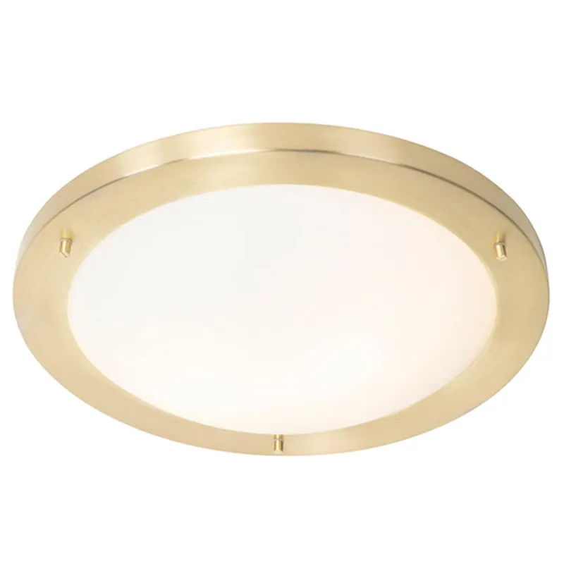Voordeelprijs Qazqa plafondlamp yuma goudkleurig e27