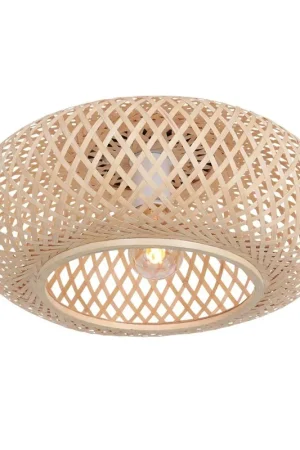 Must-Have Anne Light & home Plafondlamp Maze Ø 42 cm bamboe beige