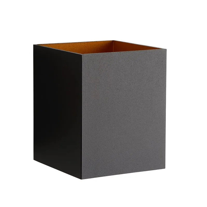 Zwarte-gouden wandlamp Xera vierkant Goedkoop