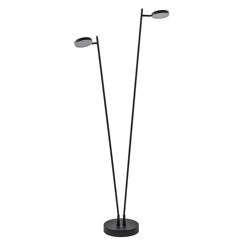 2-Lichts design vloerlamp LED op batterij dimbaar Goedkoop