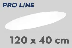Finale Uitverkoop Ovalen stalen plafondbalk PRO LINE voor lampen 120 x 40 cm | Wit