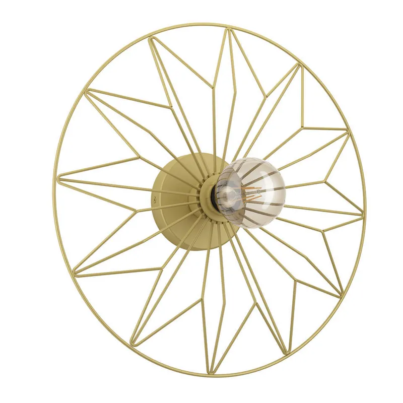 EGLO Castanuelo Wandlamp/Plafondlamp - E27 - Ø 42,5 cm - Goud Laatste Kans