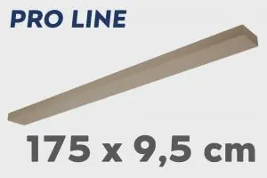 Stalen plafondbalk PRO LINE voor lampen 175 x 9,5 cm | Zand / Quartz Must-Have
