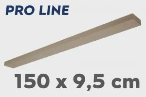 Veilige Betaling Stalen plafondbalk PRO LINE voor lampen 150 x 9,5 cm | Zand / Quartz