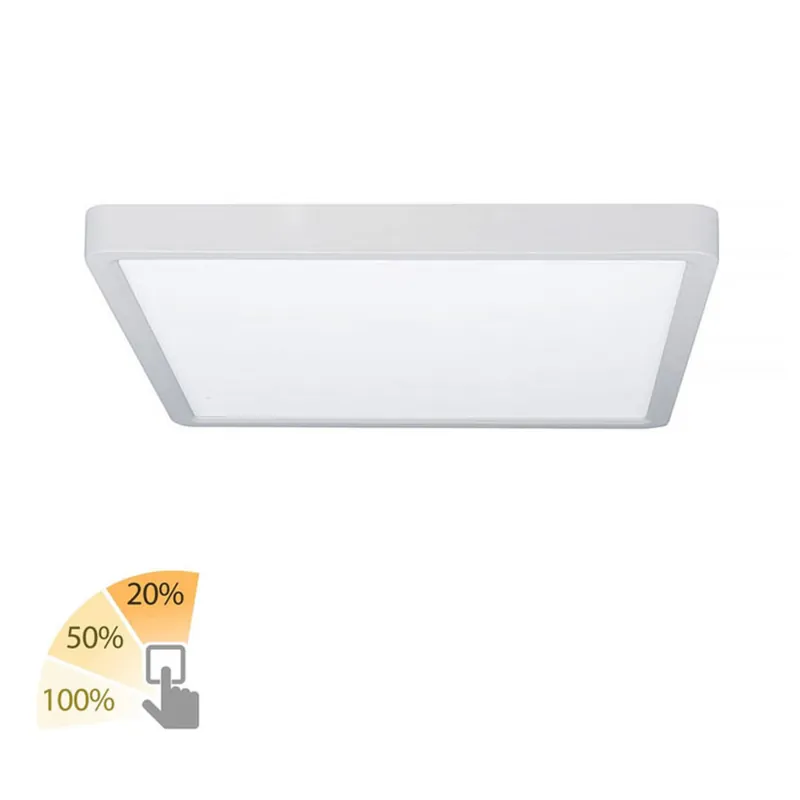 Lage Kosten Highlight Plafondlamp Piatto 30 x 30 cm 3 step DIM wit