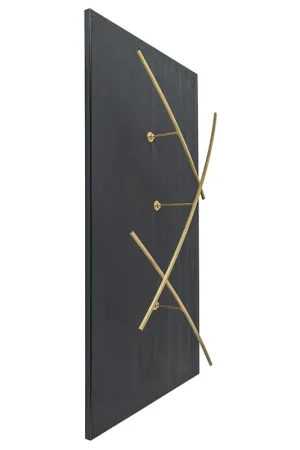 Aanbieding Grote design wandlamp met gouden kapjes