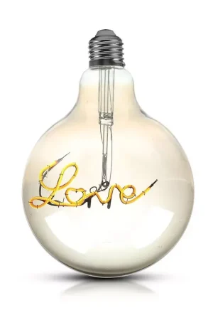 5 W LED lamp, LOVE, E27, 70 lumen, warm wit Koopje