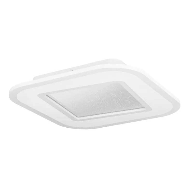 Hete Deal EGLO Macchioni Plafonnière - LED - Kunststof - Wit - Afstandsbediening