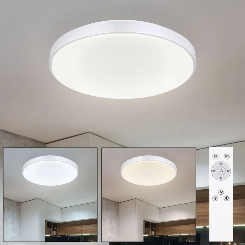 Koop Vandaag LED plafondlamp, afstandsbediening, CCT, dimbaar; D 41cm
