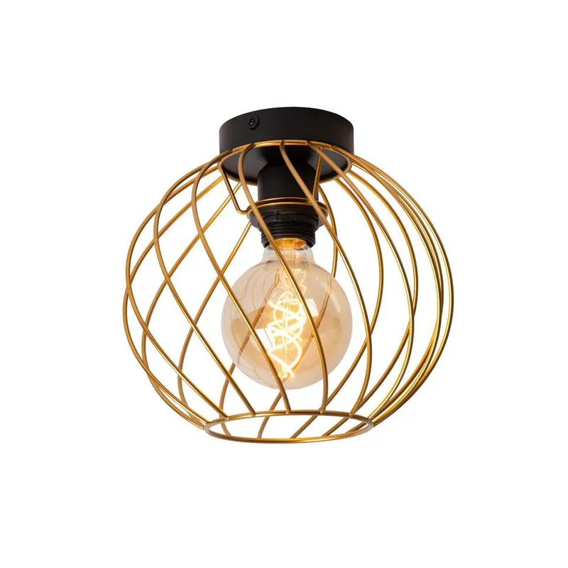 Weekendaanbieding Lucide DANZA Plafonnière - Mat Goud / Messing