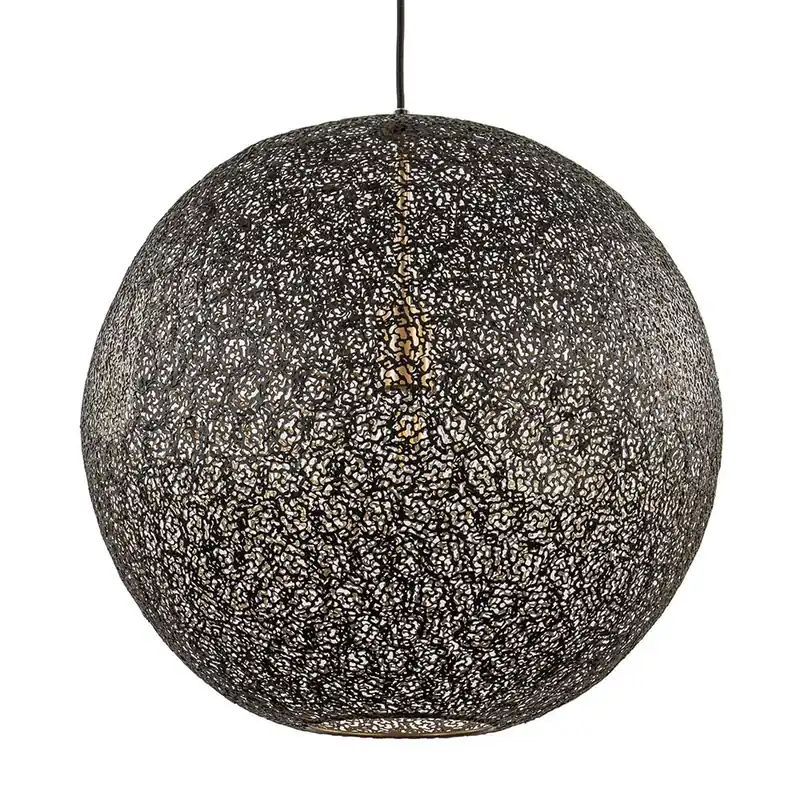 Hanglamp Oronero 50cm zwart/matgoud Korting