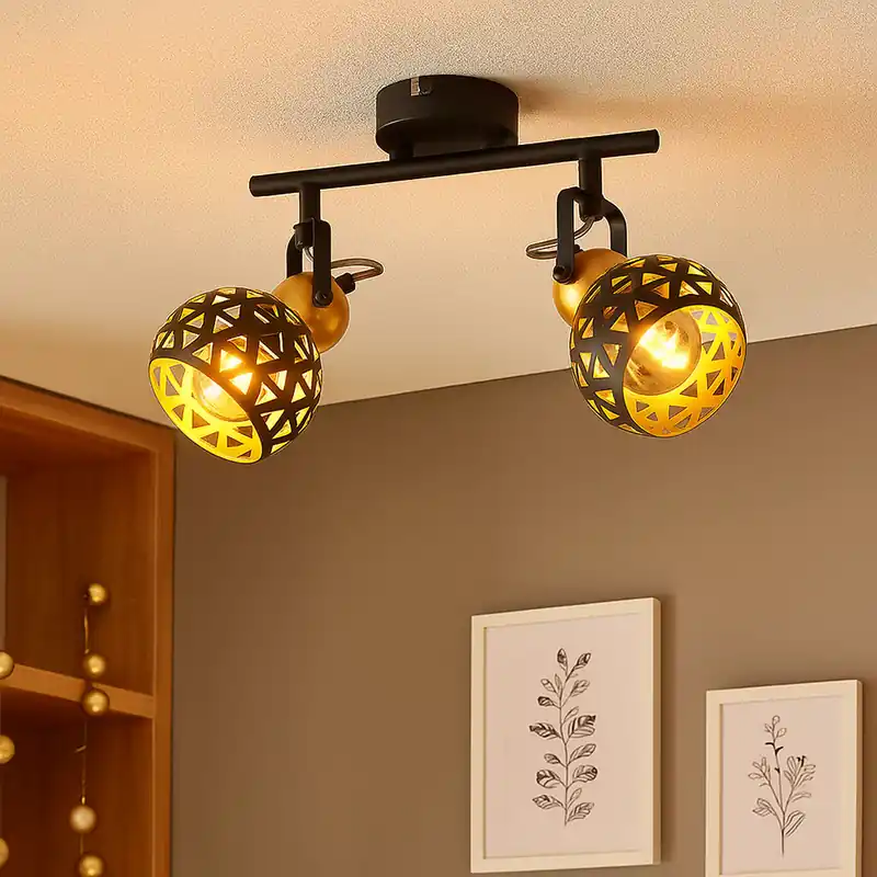 Alleen Vandaag Spotlight, 2 vlammen, flexibele spots, L 25 cm