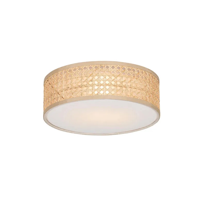 Uitverkoop Qazqa plafondlamp tromma beige e27