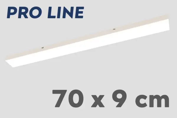 Populair Stalen plafondbalk PRO LINE voor lampen 70 x 9 cm | Wit