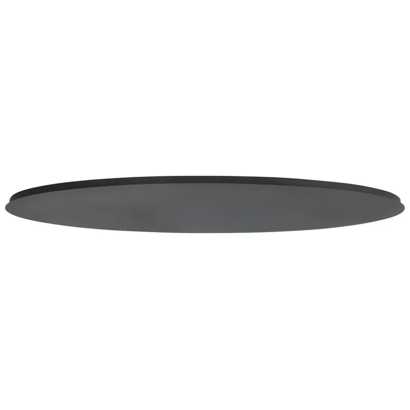 Lage Prijs Ylumen Plafondplaat ovaal 160 x 55 cm zonder gaten zwart