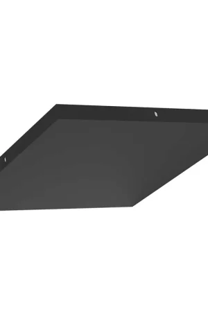 Actieprijs Ylumen Plafondplaat vierkant B 45 cm zonder gaten zwart