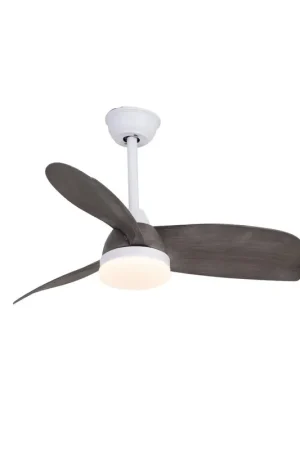 CristalRecord Plafondventilator Byan Ø 91 cm outdoor IP65 grijs wit Betaalbaar