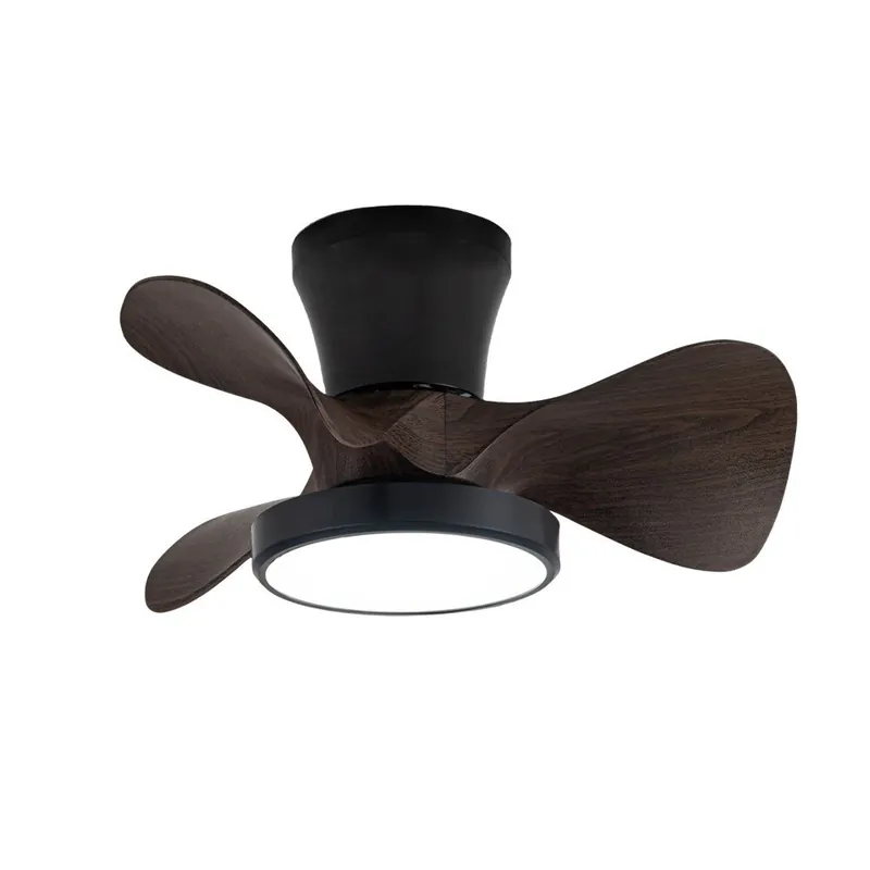 CristalRecord Plafondventilator Moll Mini Ø 56 cm hout zwart Weekendaanbieding