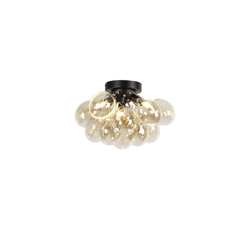 Laatste Versie Qazqa plafondlamp uvas goudkleurig g9