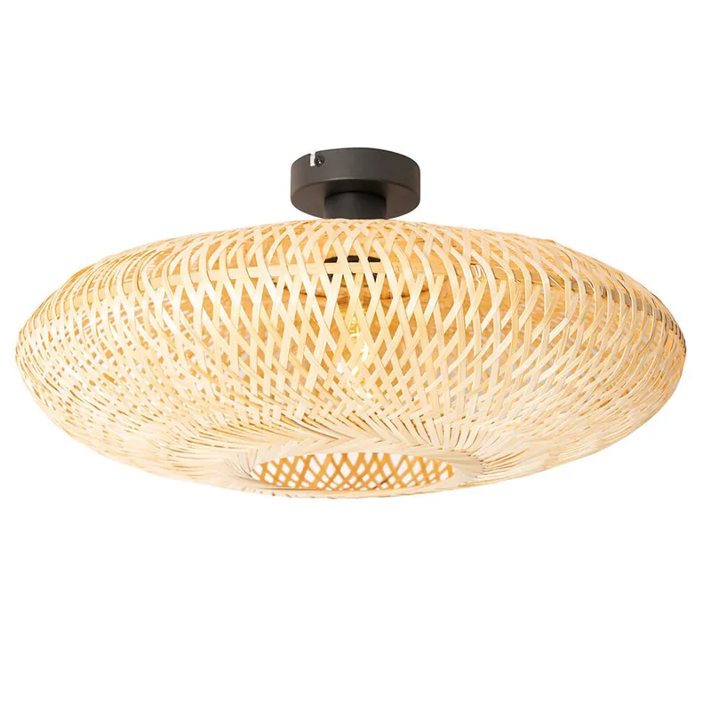 Favoriet Qazqa plafondlamp ostrava beige e27