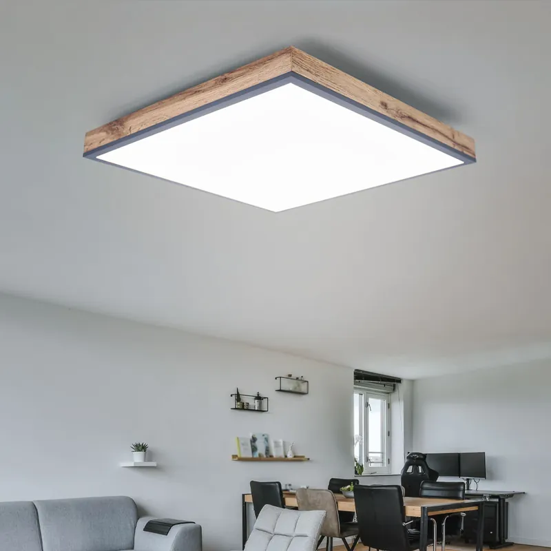 Nu Kopen LED opbouwpaneel, houtlook, 1500 lumen, warm wit, L 45 cm