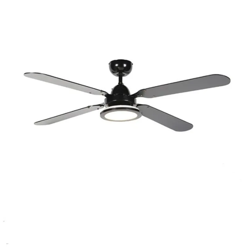 Nieuw Qazqa plafondventilator fanattic zwart geïntegreerde led