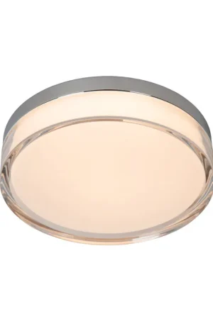 Weekendaanbieding Lucide PLANO - Plafonnière Badkamer - Ø 23 cm - LED Dimb. - CCT - 1x11W 2700K/4000K - IP44 - Opaal