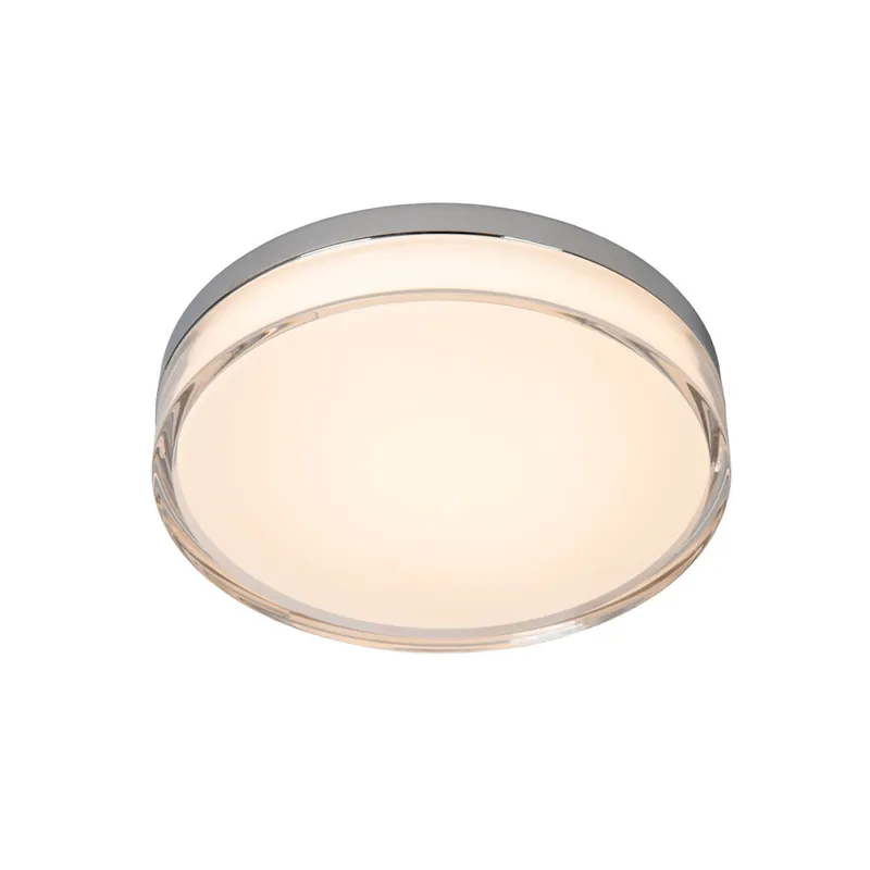 Hoge Kwaliteit Lucide PLANO - Plafonnière Badkamer - Ø 28 cm - LED Dimb. - CCT - 1x16W 2700K/4000K - IP44 - Opaal