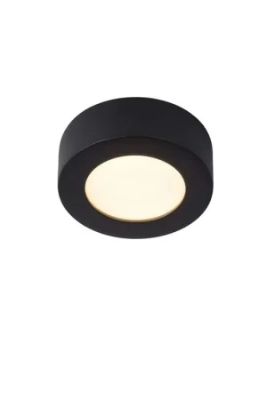 Weekendaanbieding Lucide plafonnière Brice - zwart - Ø11,7 cm