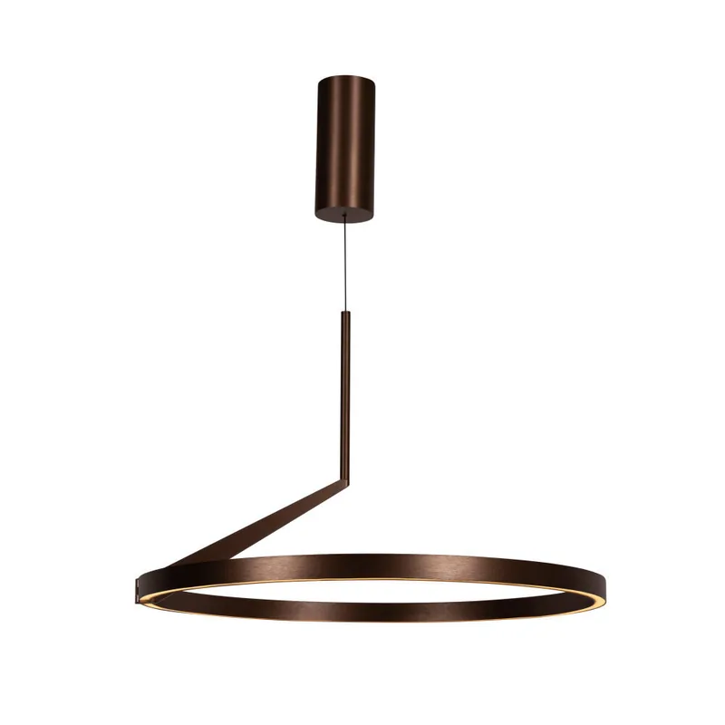Lucide APPLAUSE - Hanglamp - Ø 60 cm - LED Dimb. - CCT - 1x32W 2700K/4000K - Handbewegingssensor - Koffie | Premium Betaalbaar