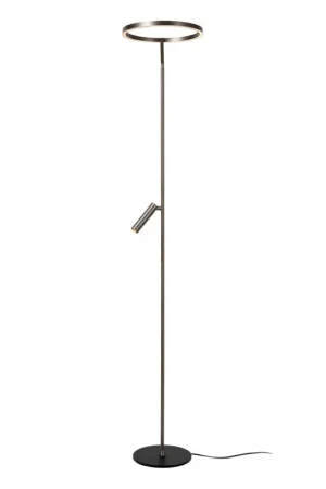 Aanbieding Lucide APPLAUSE - Vloerlamp - Ø 33 cm - LED Dimb. - CCT - 2700K/4000K - Grijs ijzer | Premium