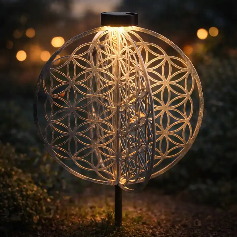 Tijdelijk Beschikbaar LED-zonnelicht, grondspies, zilver, H 51 cm