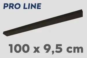 Stalen plafondbalk PRO LINE voor lampen 100 x 9,5 cm | Zwart Hete Deal