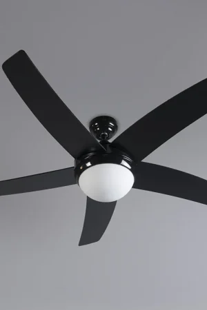 Aanbieding Qazqa plafondventilator cool zwart e14