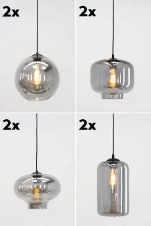 EEFF smoke glazen | Complete set van 8 glazen Goedkoop