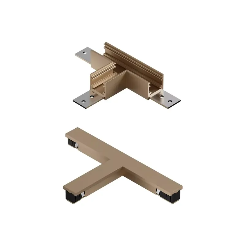 Koop Online Lucide Premium LINIAL T-koppelstuk - 1-fase Railsysteem / Railverlichting - Smart - 48V Track - Champagne