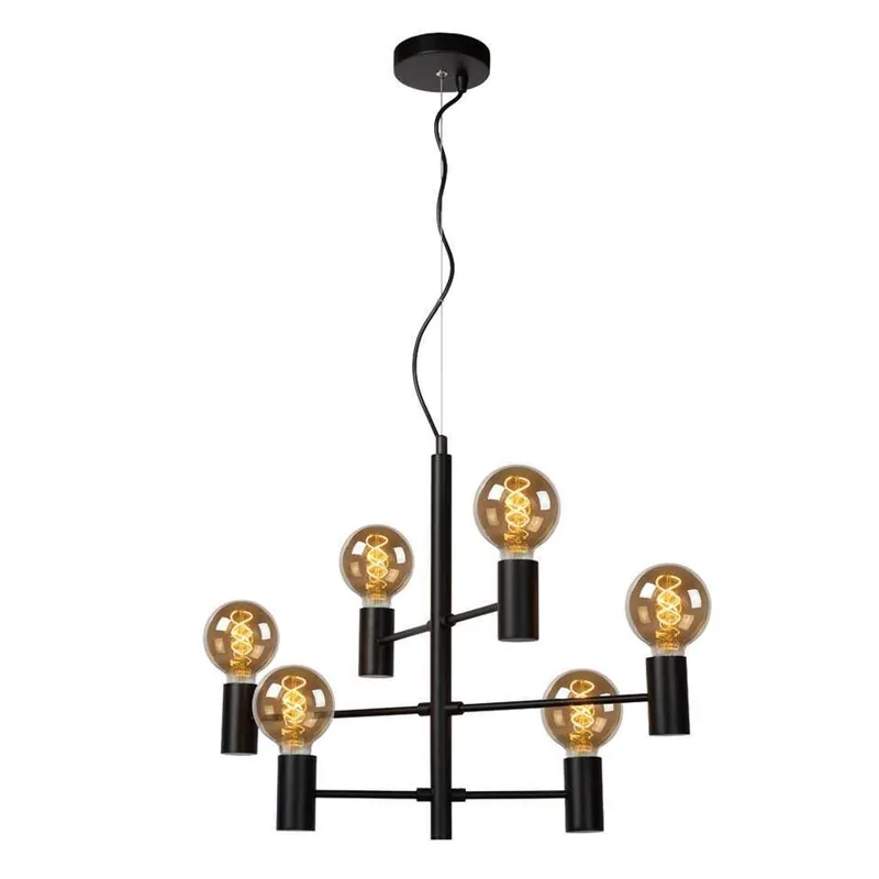Lucide hanglamp Leanne - zwart - 65x32x175 cm Bestel Nu