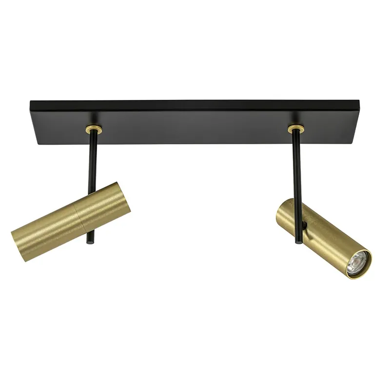 Plafondspot Trend 2L zwart/goud mini gu10 Goedkoop