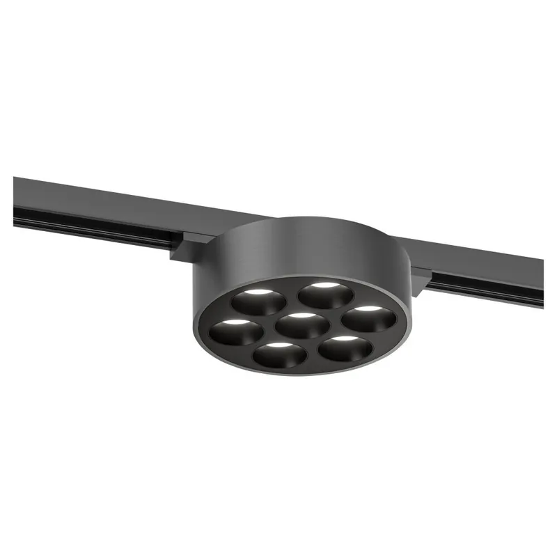 Lucide Premium LINIAL XAVI Railspot - 1-fase Railsysteem / Smart Railverlichting - Smart - 48V Track - LED - Mat Zwart Chroom Exclusieve Aanbieding