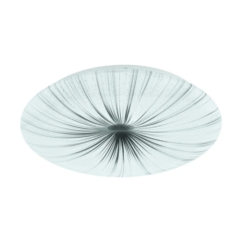 Flitsaanbieding EGLO Nieves Wandlamp/Plafondlamp - LED - Ø 41 cm - Wit/Zilver