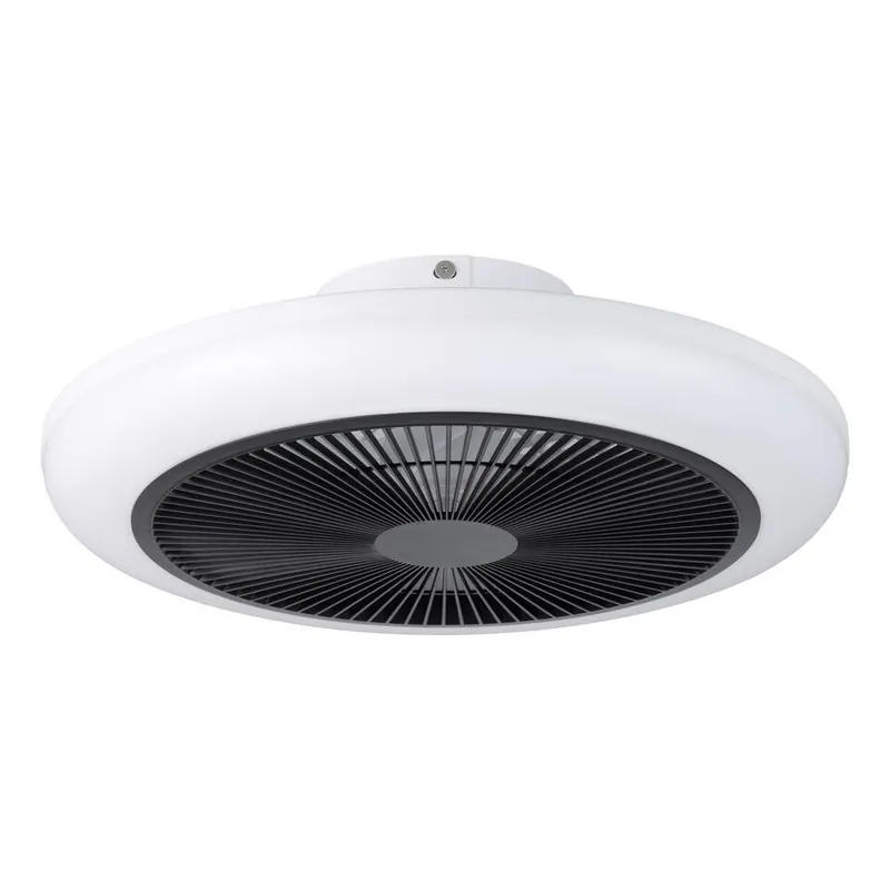 EGLO Sayulita 1 Plafondlamp met ventilator - 46 cm - Zwart/Wit - 3 Standen Voordeelprijs
