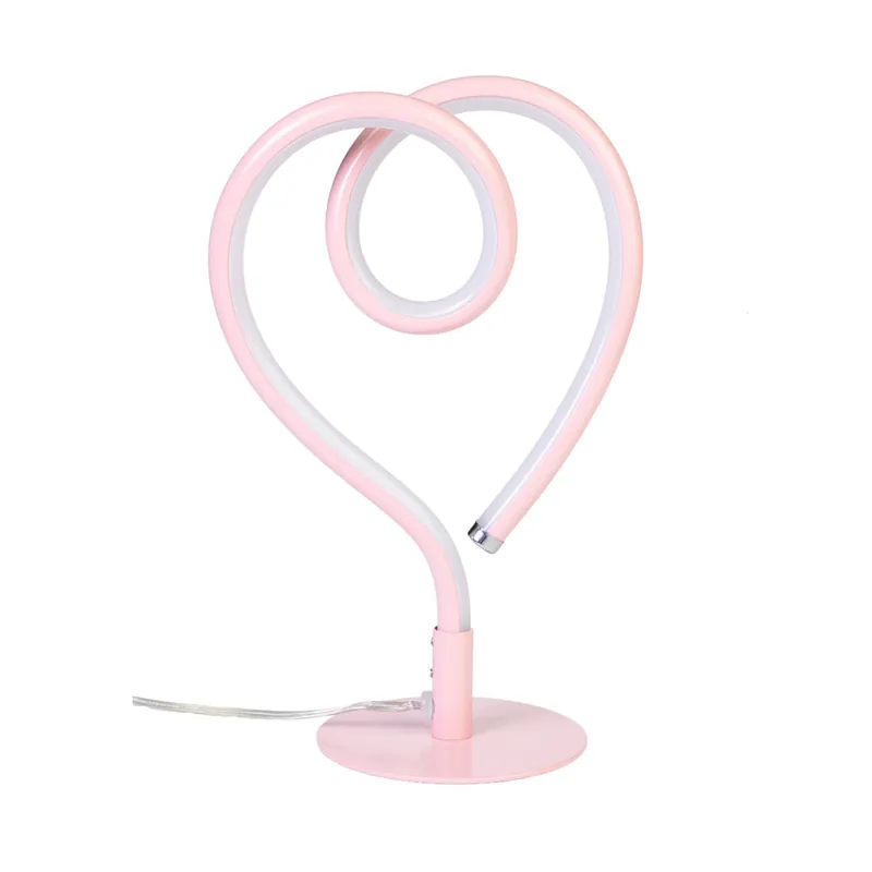 Voordeelprijs Roze LED tafellamp dimbaar in 3-standen