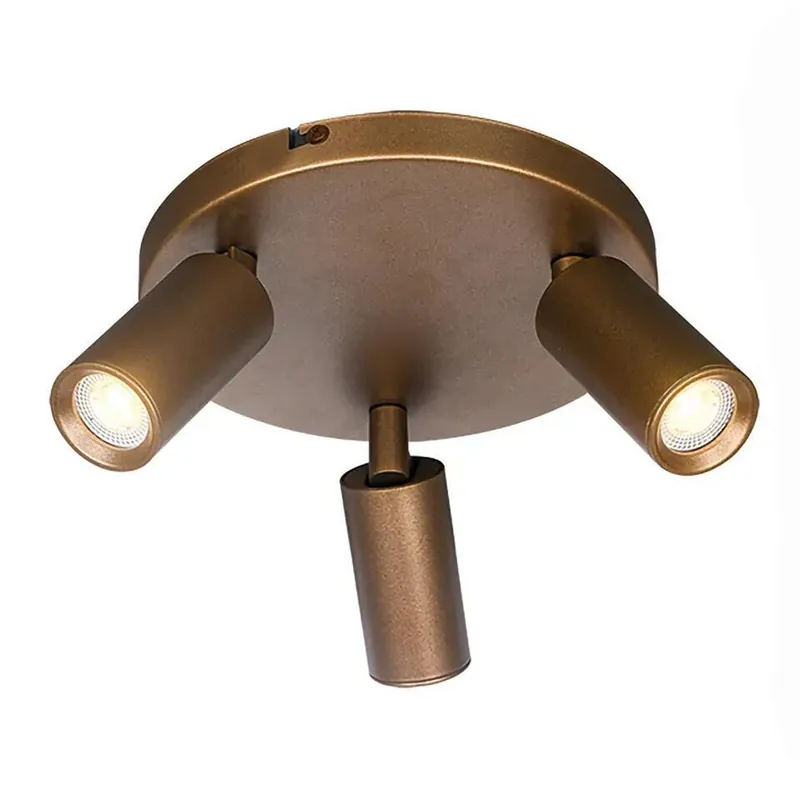 Freelight Spot Scolo - 2 lichts - brons goud - 15x12 cm Gratis Verzending