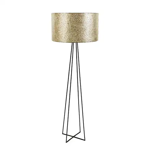 Schelpen vloerlamp met metaal groot Dagaanbieding