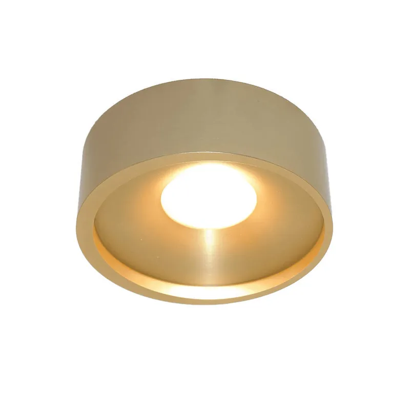 Artdelight Plafondlamp Orlando - mat goud - 14x5 cm Direct Verzonden