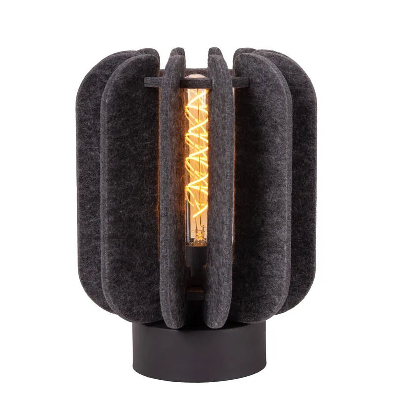 Tijdelijk Beschikbaar Lucide RAFAL - Tafellamp - Ø 23 cm - 1xE27 - Grijs