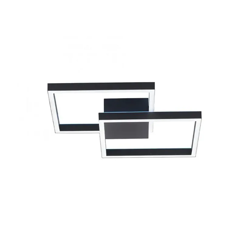 Plafondlamp Q-Marko smart vierk.zwart rgb/cct Lage Prijs